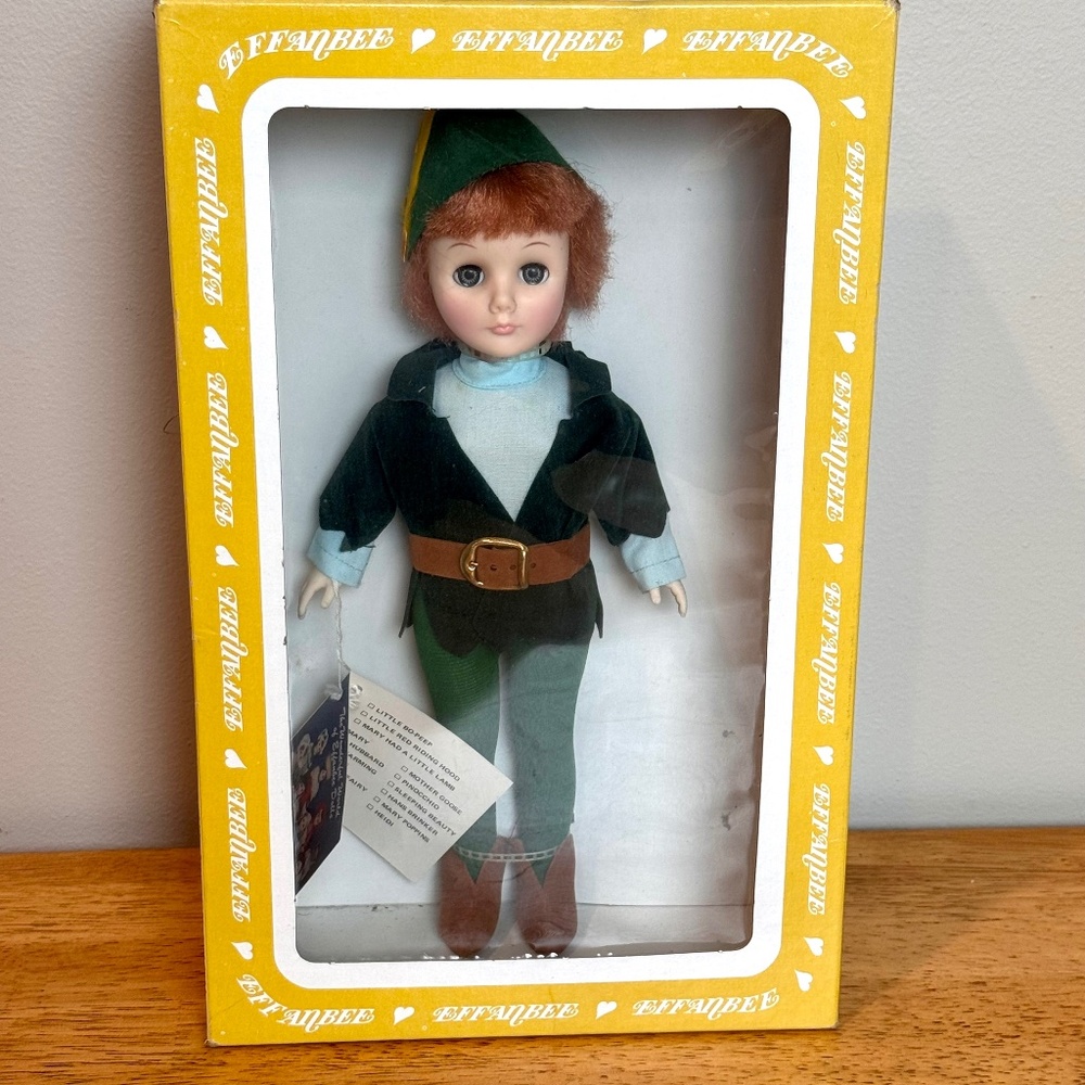 Vintage Effanbee Peter Pan Collectible Doll, New in Box